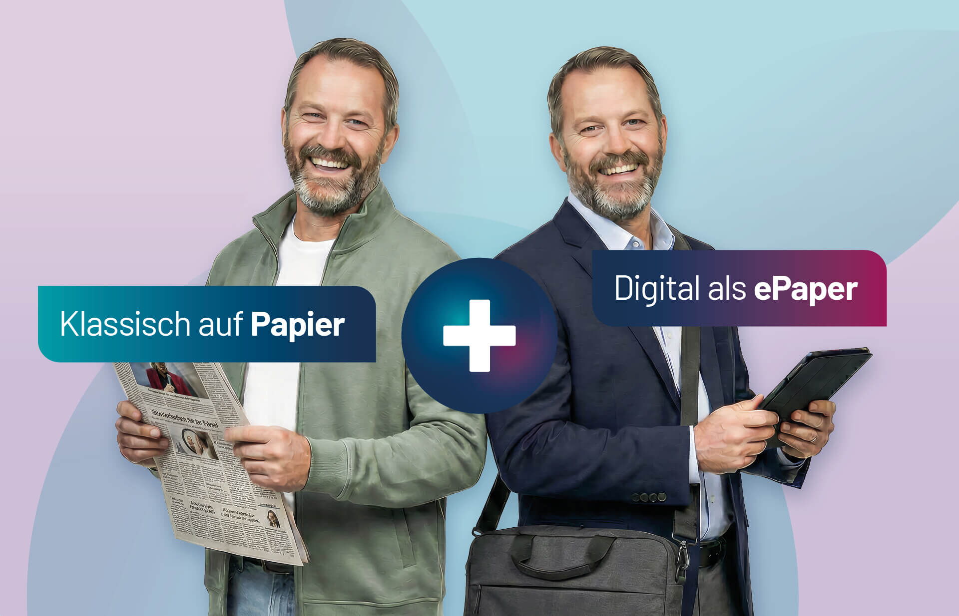 Große Papierrollen in moderner Druckerei mit industrieller Maschinenanlage